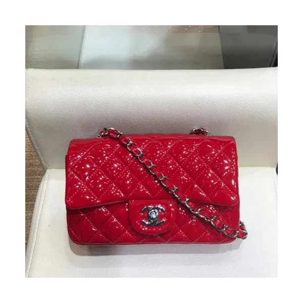 Chanel 2019 Leather Chain Shoulder Cross Bag,20CM … - 1