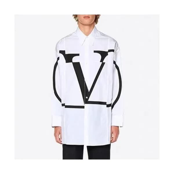 Valentino 2020 Mens Logo Tencel Shirts - 발렌티노 2020… - 1