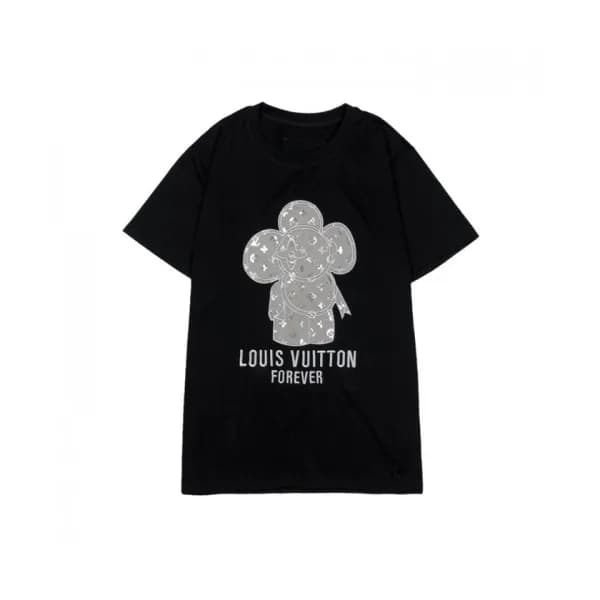 Louis vuitton 2020 Mens Logo Cotton Short Sleeved … - 1