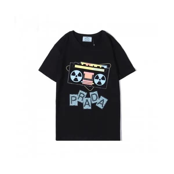 [프라다]Prada 2020 Mens Basic Logo Short Sleeved Tshi… - 1