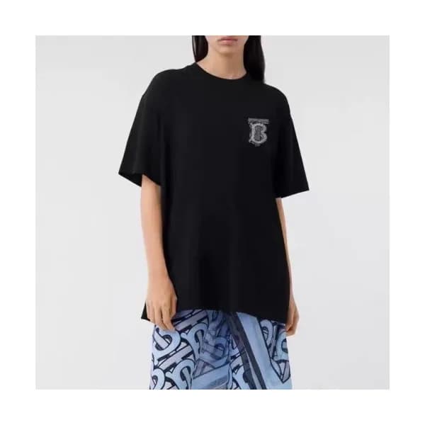 Burberry Mm/Wm Logo Cotton Short Sleeved Tshirts -… - 1