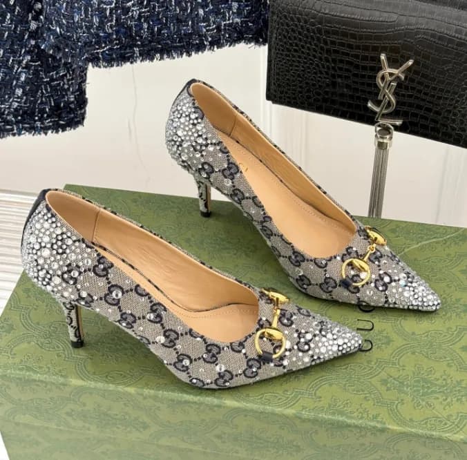 Gucci Womens Leather High Heel - 구찌 여성용 레더 하이힐,Siz… - 1