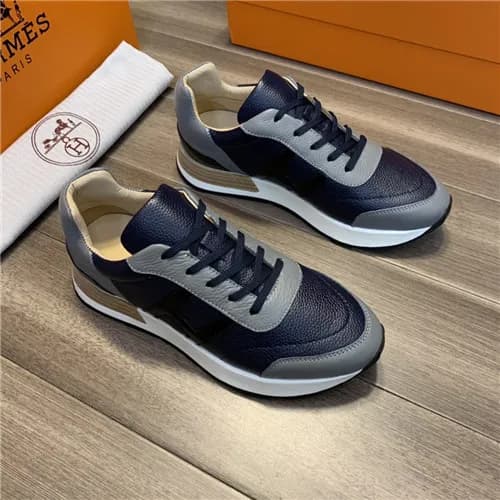Hermes 2021 Men's Leather Sneakers - 에르메스 2021… - 1