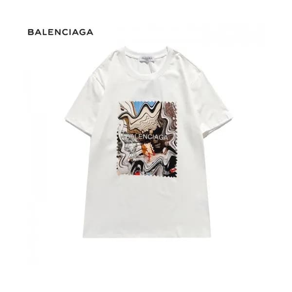 [발렌시아가]Balenciaga 2021 Mm/Wm Logo Cotton Short Sle… - 1