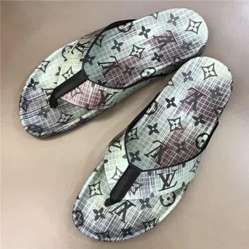 Louis Vuitton 2021 Men's Leather Slipper - 루이비… - 1