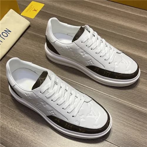 [트랜디]Louis Vuitton 2021 Men's Leathet Sneakers… - 1