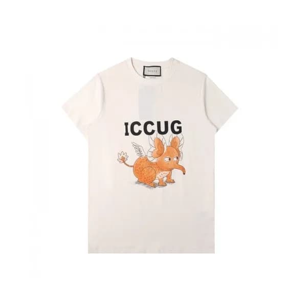 Gucci Mm/Wm Logo Short Sleeved Tshirts Ivory - 구찌… - 1