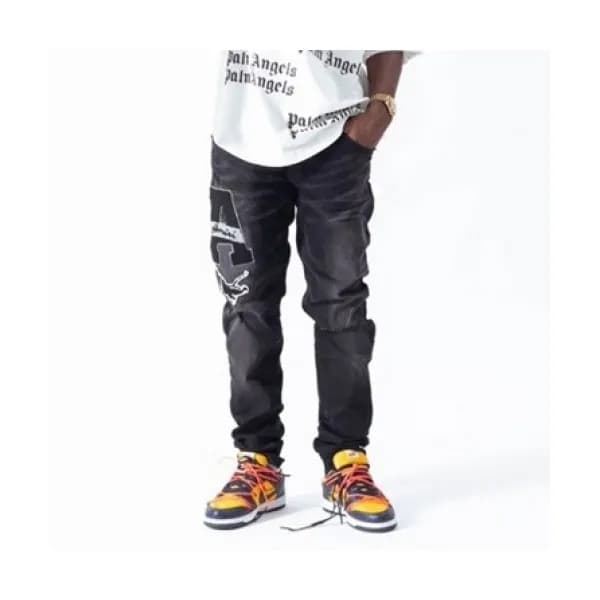 Amiri Mens Trendy Denim Pants Black - 아미리 2021 남성… - 1