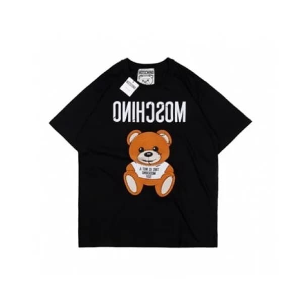 Moschino Mm/Wm Logo Cotton Short Sleeved Tshirts… - 1