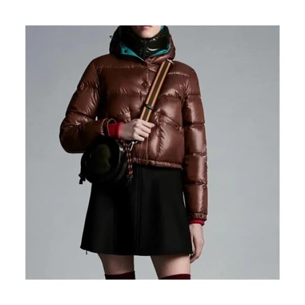 Moncler Womens Patch Logo Modern Duck Down Short… - 1