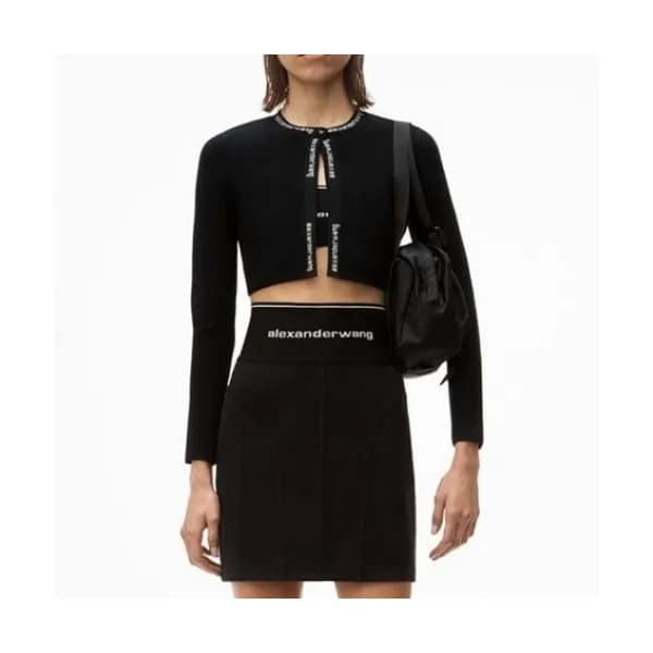 Alexander wang Womens Modern Cardigan Black - 알렉산… - 1