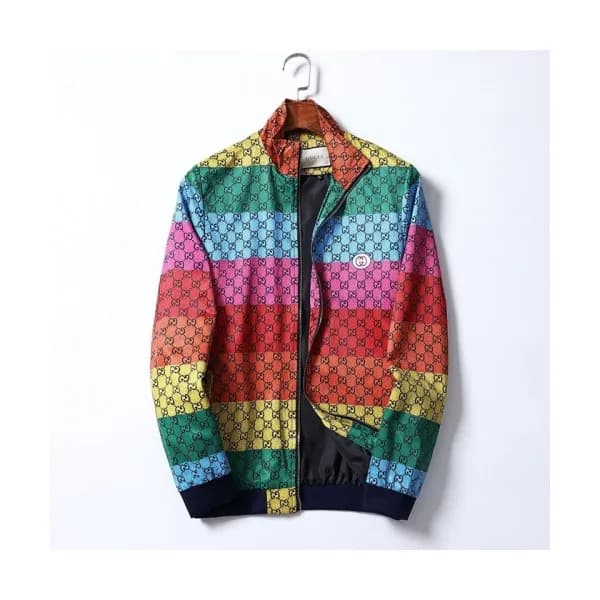 Gucci Mens Logo Casual Jackets Red - 구찌 2021 남성 로… - 1