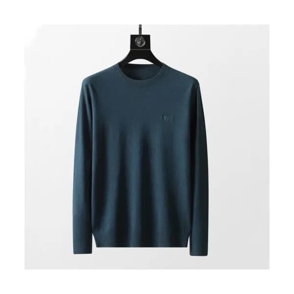 Tom Ford Mens Sweater Navy - 톰포드 2021 남성 로고 스웨터 To… - 1