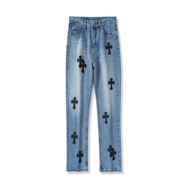 크롬하츠 남성 트렌디 블루 청바지 - Mens Blue Jeans - chr0444x - 1