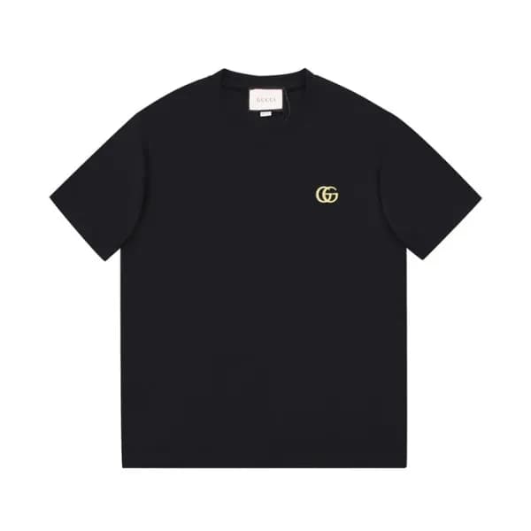 구찌 남/녀 크루넥 블랙 반팔티 - Unisex Black Tshirts - guc0481… - 1