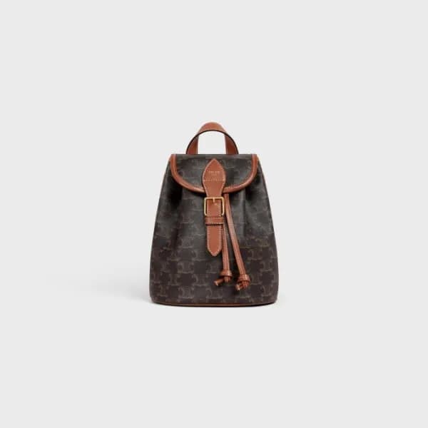 셀린느 여성 로고 블랙 백팩 - Celine Womens Black Back Pack - … - 1