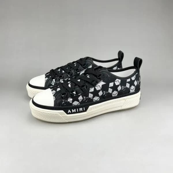 아미리 남/녀 블랙 스니커즈 - Amiri Unisex Black Sneakers - am… - 1