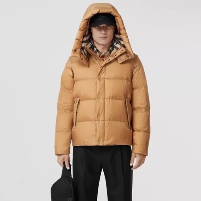 버버리 남성 옐로우 구스다운 패딩 - Burberry Mens Yellow Padding … - 1