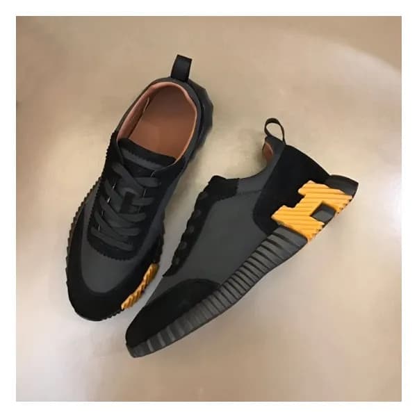 에르메스 남성 블랙 스니커즈 - Hermes Mens Black Sneakers - he9… - 1