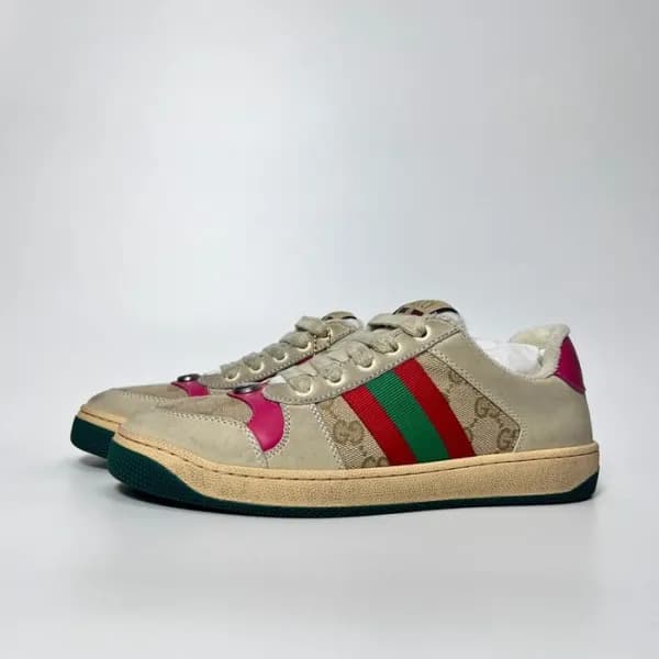 구찌 남/녀 레드 스니커즈 - Gucci Unisex Red Sneakers- gu633X - 1