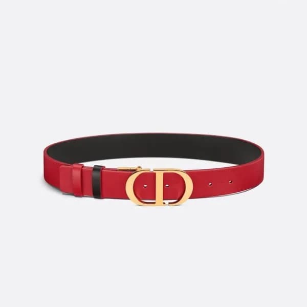 디올 여성 레드 몽테뉴 벨트 - Dior Womens Red Belts - di482x - 1