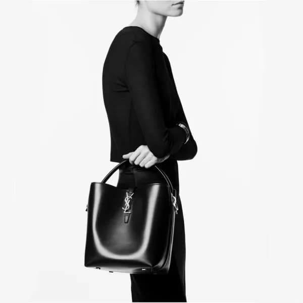 입생로랑 여성 블랙 버킷백 - Saint Laurent Women Black Bucket … - 1