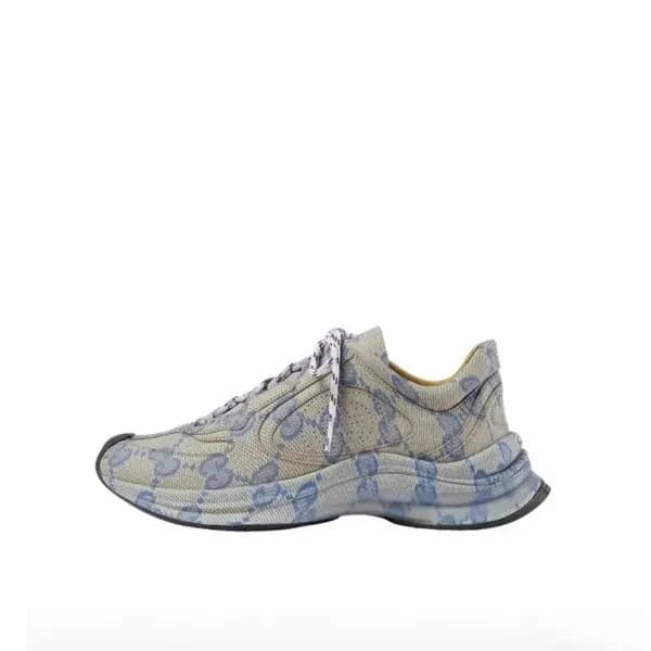 구찌 남/녀 GG 블루 라이톤 - Gucci Unisex Blue Sneakers- gu8… - 1