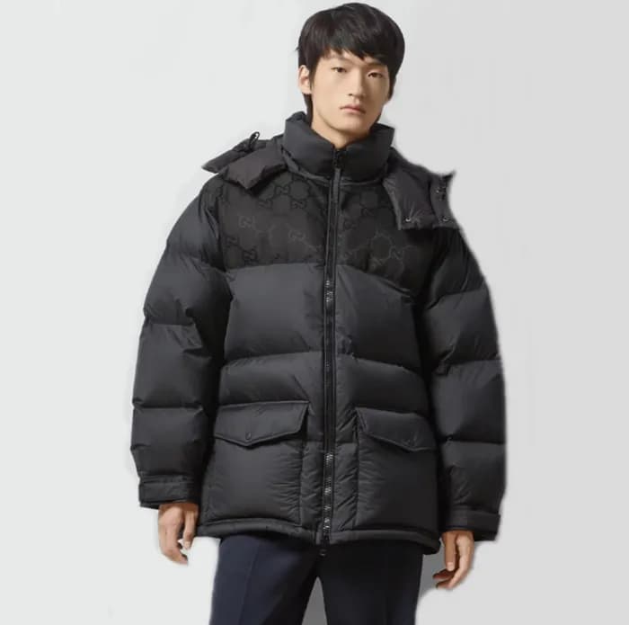 구찌 남성 덕다운 블랙 패딩 - Gucci Mens Black Padding - gu11… - 1