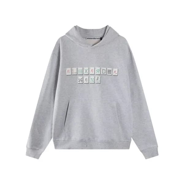 아크네 남/녀 그레이 후드티 - Acne Unisex Gray Hoodie - ace227… - 1