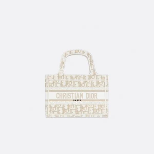 디올 여성 골드 미니 북토트 - Dior Womens Mini Book Tote - dib… - 1