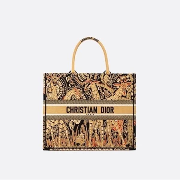 디올 여성 옐로우 북토트 - Dior Womens Yellow Book Tote - dib… - 1