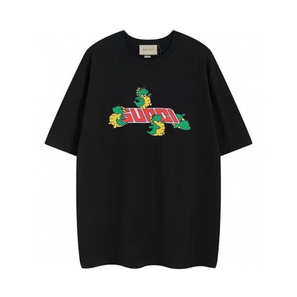 구찌 남성 블랙 반팔티 - Gucci Mens Black Short sleeved Tshi… - 1