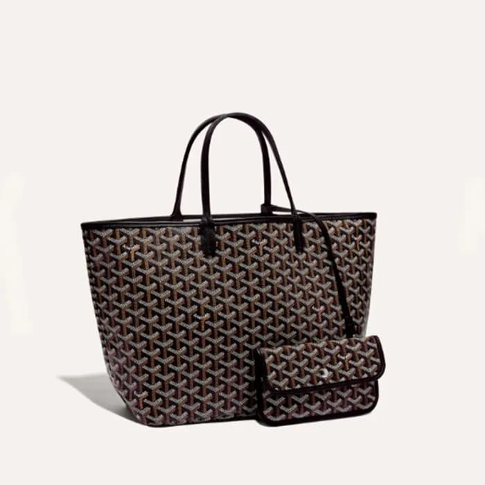고야드 남/녀 블랙 생루이 백 - Goyard Unisex Saint Louis Bag -… - 1