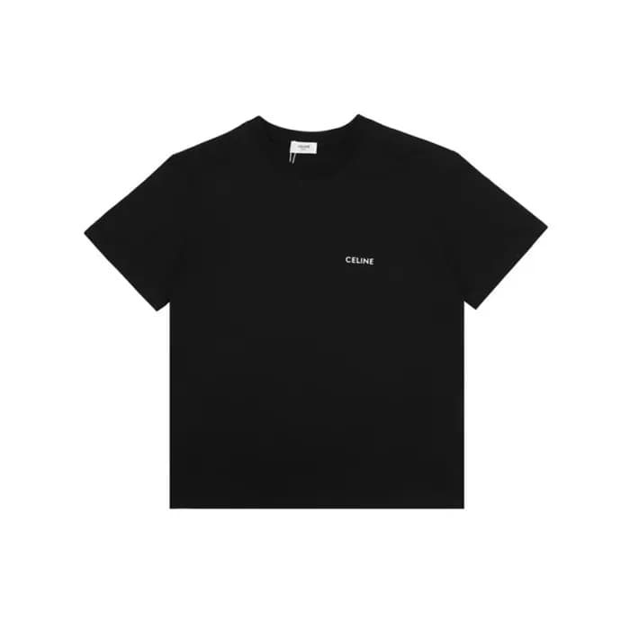 셀린느 남성 블랙 티셔츠 - Celine Mens Black Tshirts - cec11x - 1