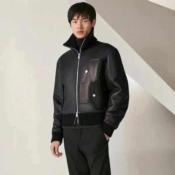 에르메스 남성 가죽 자켓 - Hermes Mens Leather Jackets - hec1… - 1