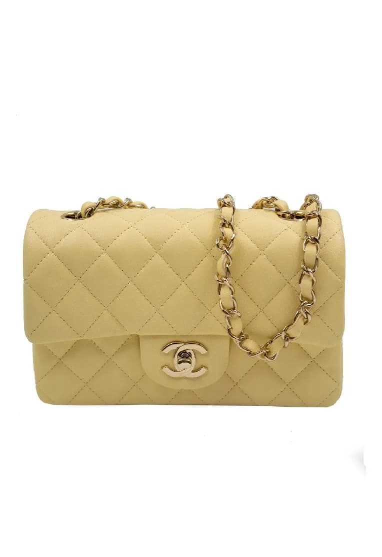 샤넬 클래식 캐비어 스몰 옐로우 골드 - Chanel Classic Caviar Smal… - 1