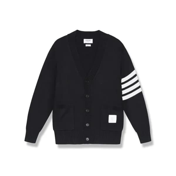 톰브라운 남성 브이넥 가디건 - Thom Browne Mens V-neck Cardigan… - 1