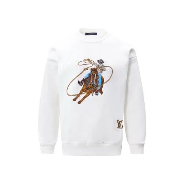 루이비통 남성 라운드 맨투맨 - Louis vuitton Mens Round Tshirt … - 1
