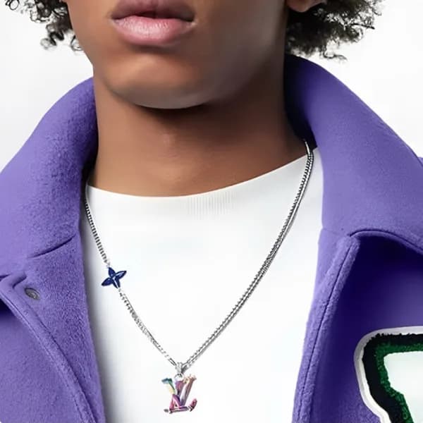 루이비통 남성 골드 네크리스 - Louis vuitton Mens Gold Necklace… - 1