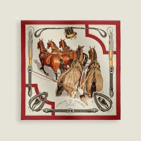 에르메스 여성 실크 스카프 - Hermes Womens Silk Scarf - acc447… - 1