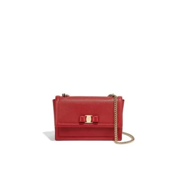 페라가모 여성 바라 미니 체인 백 - Ferragamo Womens Vara Mini Ch… - 1