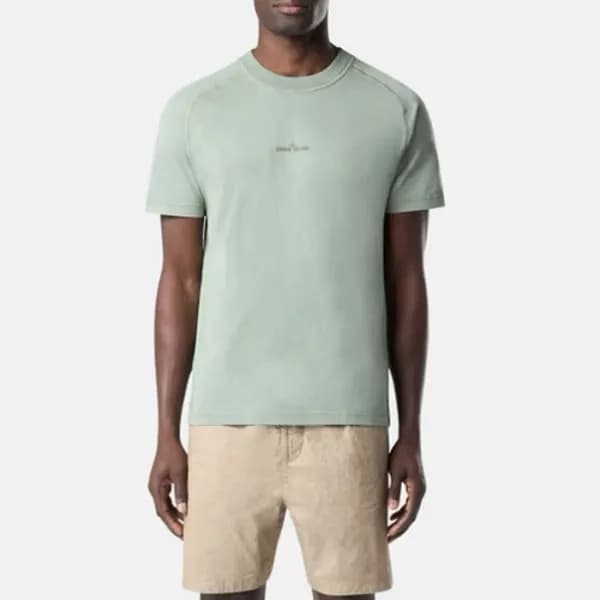스톤아일랜드 남성 라운드 반팔 티셔츠 - Stone Island Mens Round Tsh… - 1