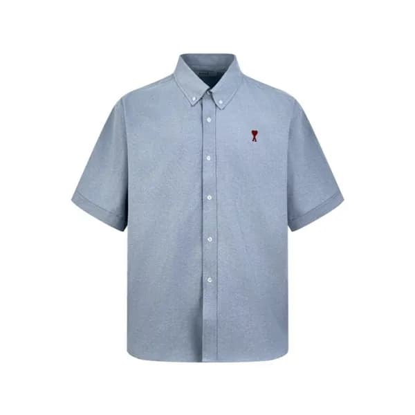 아미 남성 반팔 셔츠 - Ami Mens Basic Shirts - amc7917x - 1