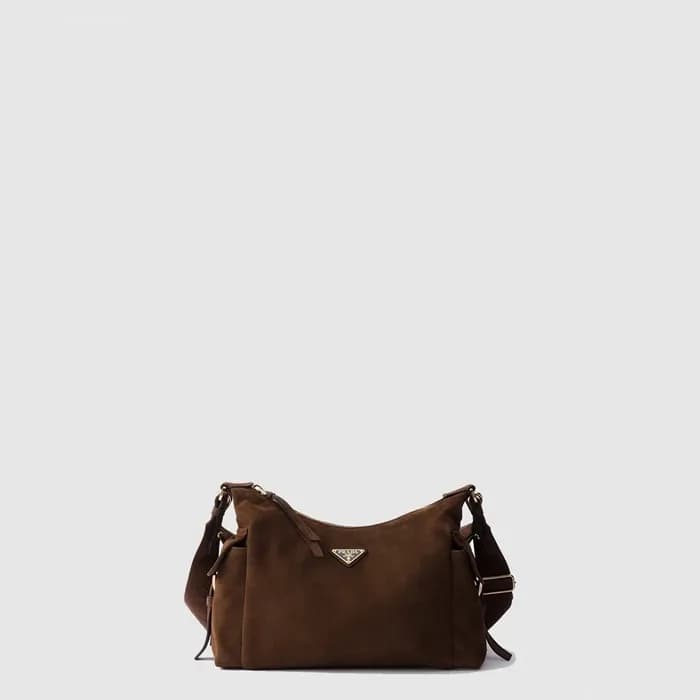 프라다 여성 익스플로어 라지 스웨이드 백 1BC264 - Prada Womens Explo… - 1