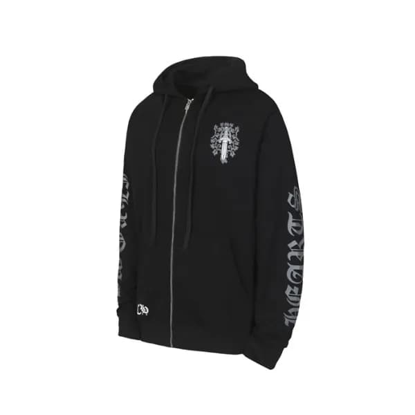 크롬하츠 남성 집업 후디 - Chrom hearts Mens Zip-up Hooded - … - 1