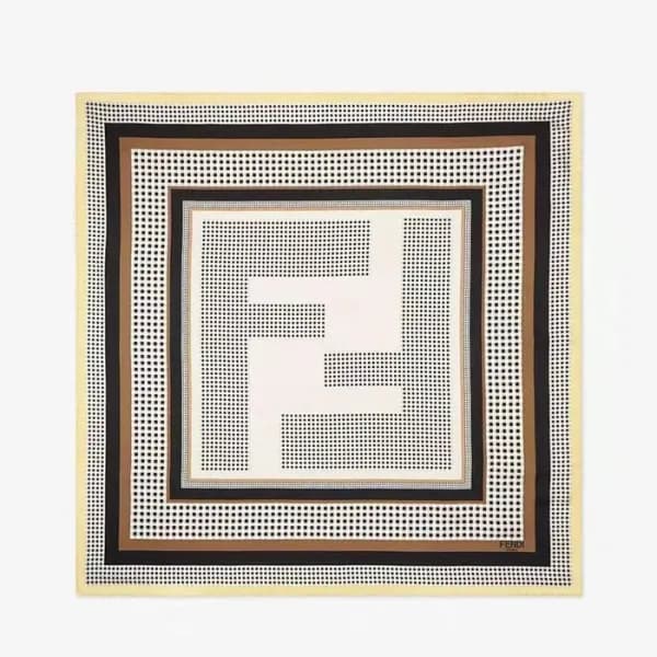 펜디 여성 FF 스퀘어 스카프 - Fendi Womens FF Square Scarf - … - 1