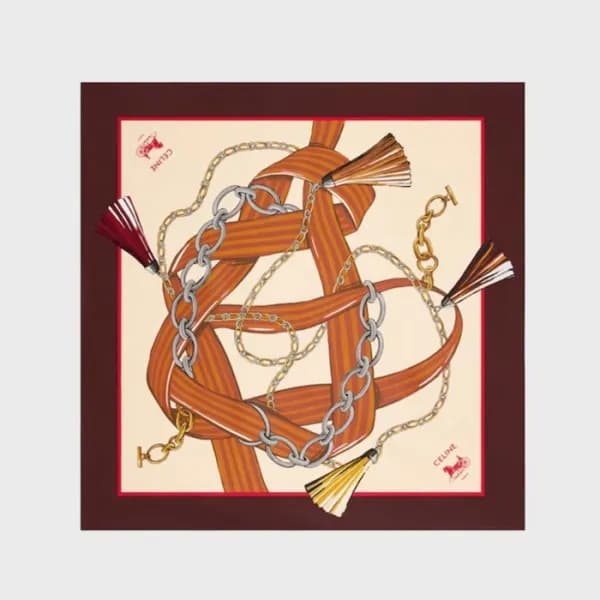 셀린느 여성 트리오페 스퀘어 스카프 - Celine Womens Triomphe Scarf… - 1