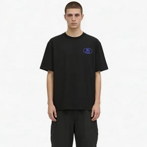 버버리 남성 라운드 반팔 티셔츠 - Burberry Mens Round Tshirt - b… - 1