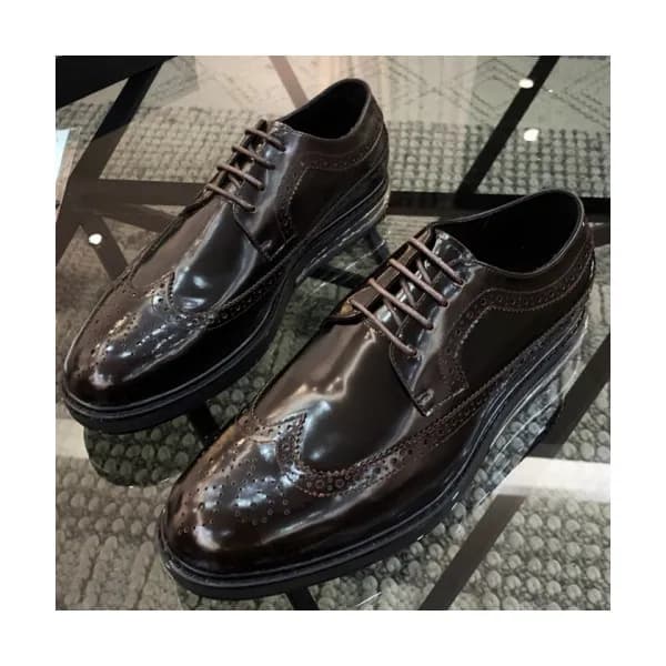 PRADA 2018 MENS LEATHER OXFORD - 프라다 남성 레더 옥스퍼드 P… - 1