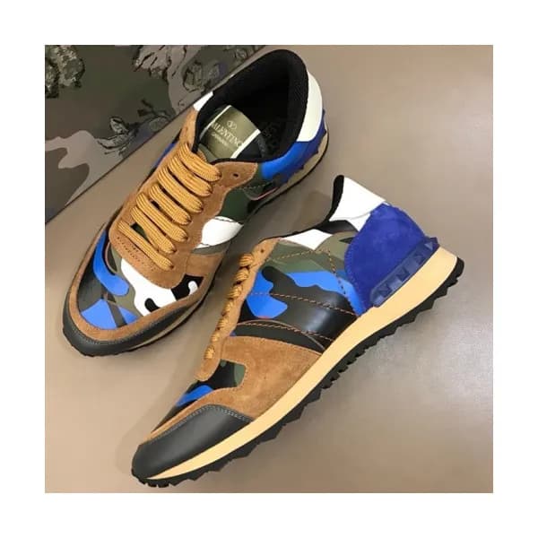 Valentino 2018 Mens Leather Sneakers/Running shoes… - 1